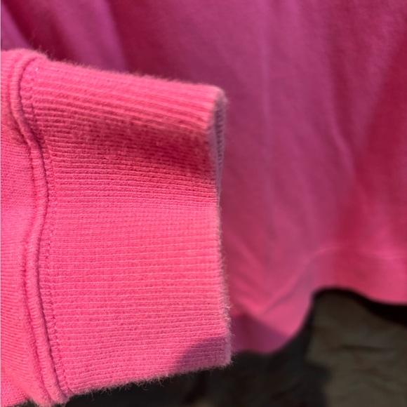 Vineyard Vines Pink Quarter-Zip Sweater with Plaid Accents - Picture 5 of 7